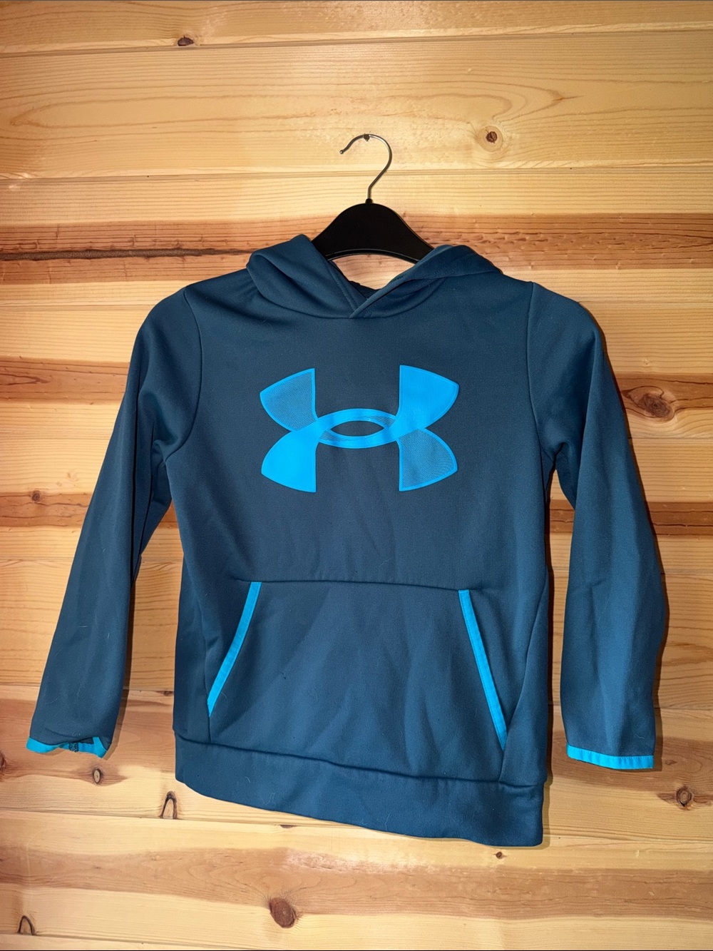 Under Armour Teal & Aqua Logo Pullover Hoodie
